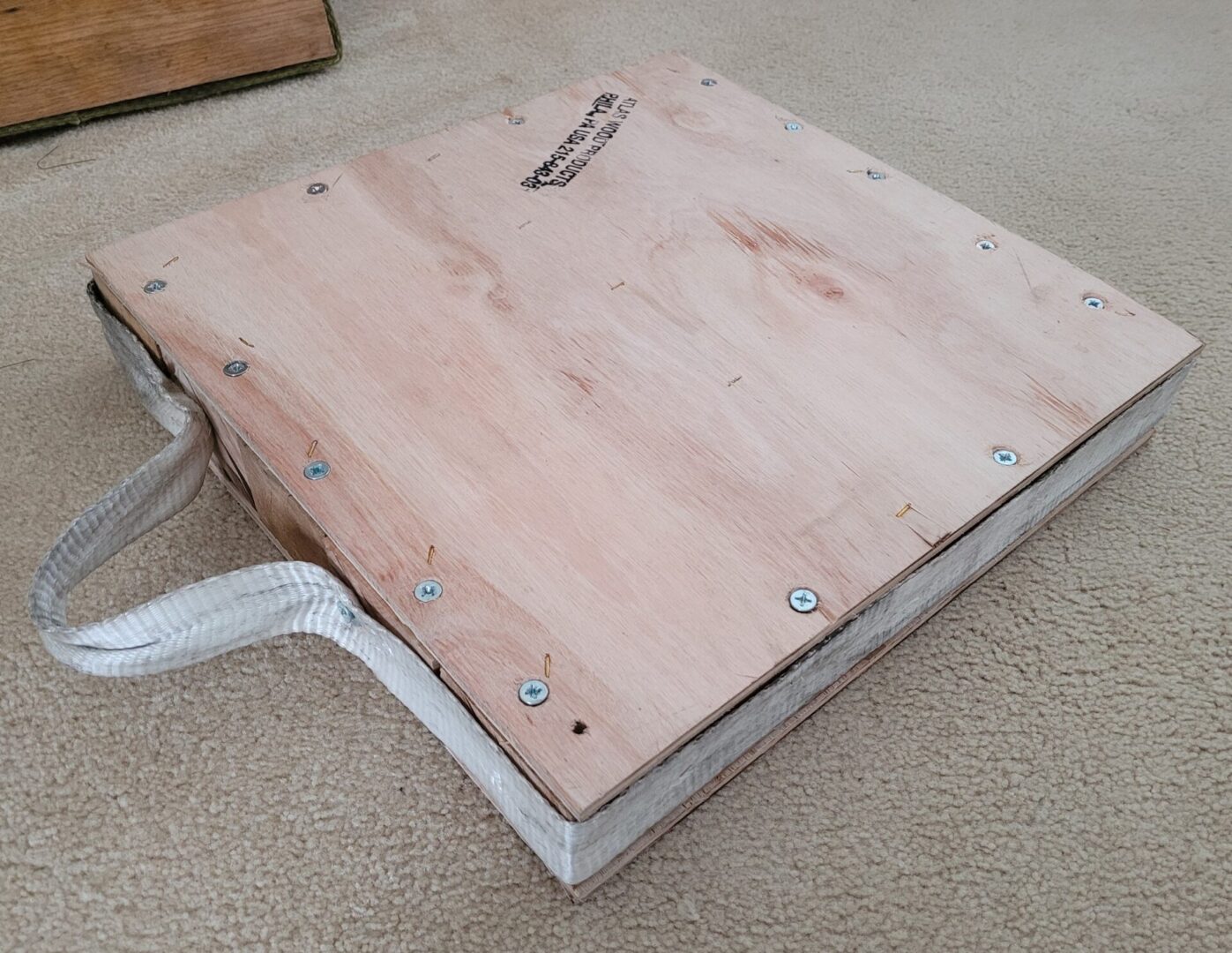 plywood pad 3 inch laying down 2